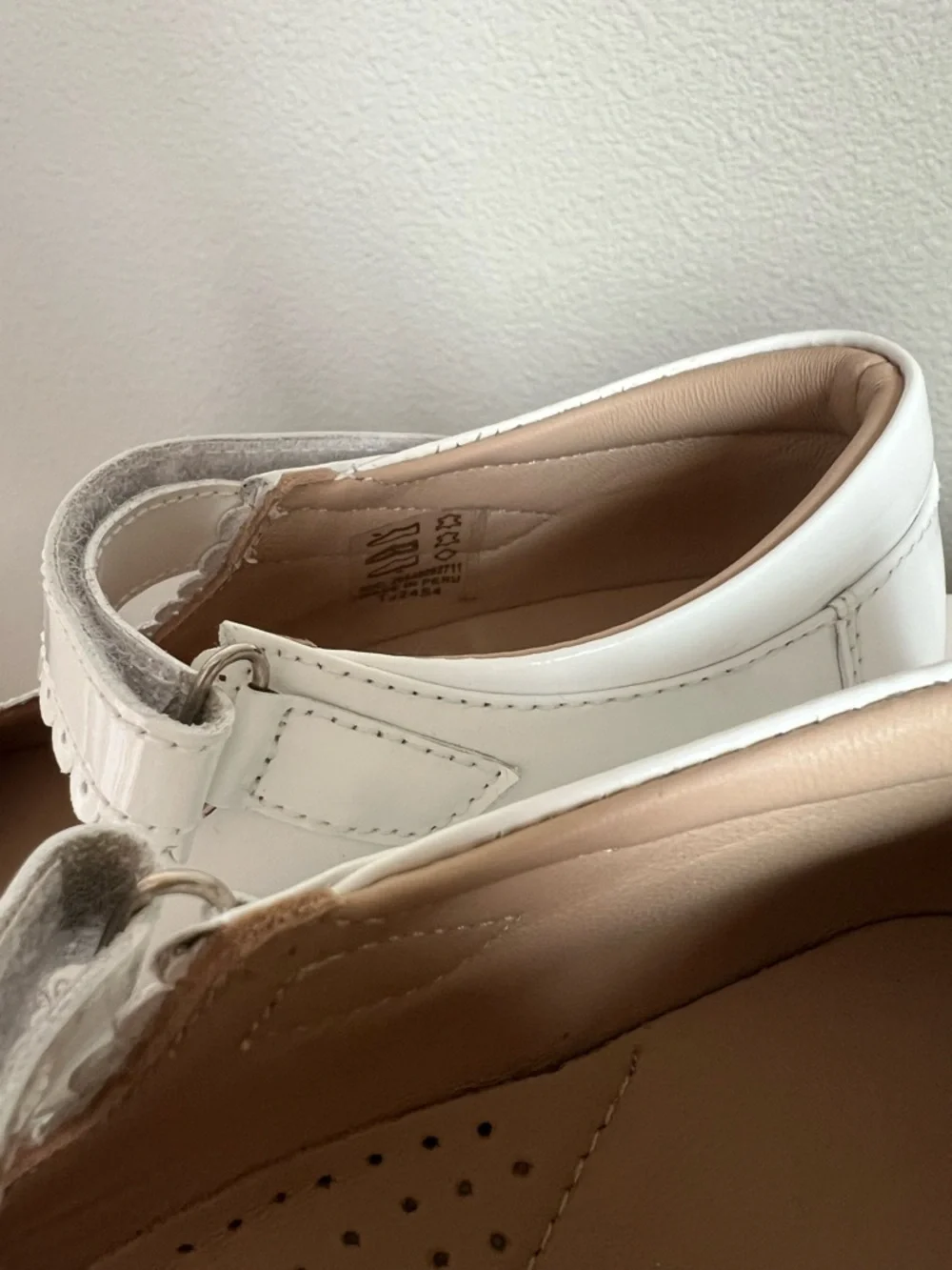 Elephantito Leather Mary Jane Girls Shoes White Size 13
